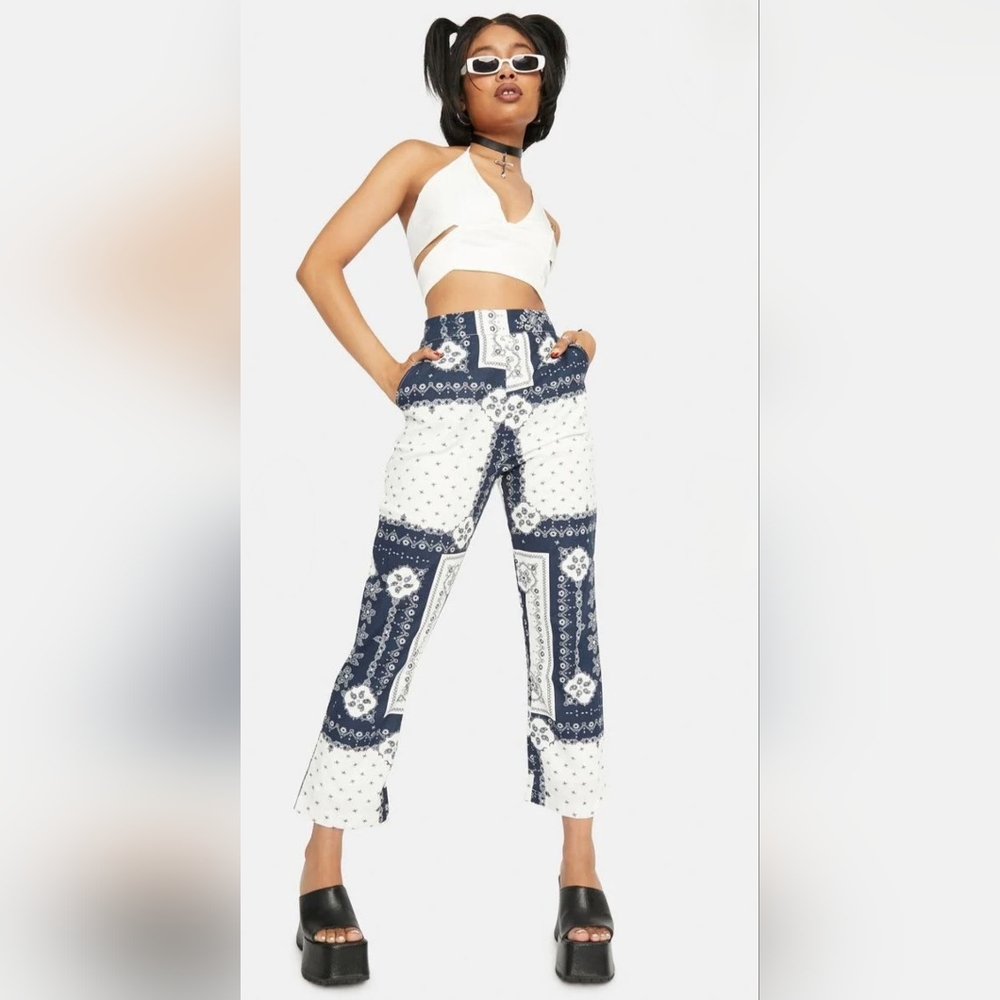 Bailey Rose High Waisted Cropped Pants Size L